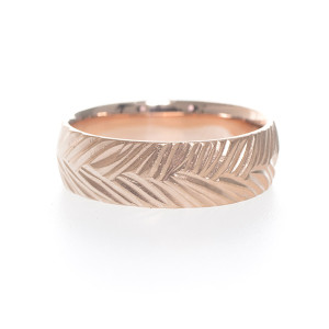 Rose Gold Woven Wedding Band by Kendra Renee