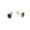 14K and Onyx Earrings by Kendra Renee