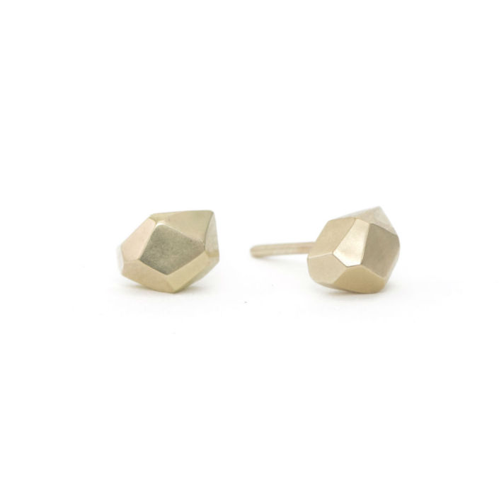 gold stud earrings by Kendra Renee