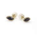 14K and onyx earrings by Kendra Renee