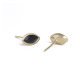 Onyx and gold studs by Kendra Rene