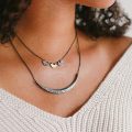Gold and silver necklaces by Kendra Renee