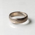 Simple Hammered wedding ring