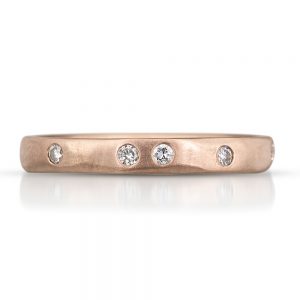 Rose gold wedding band by Kendra Renee